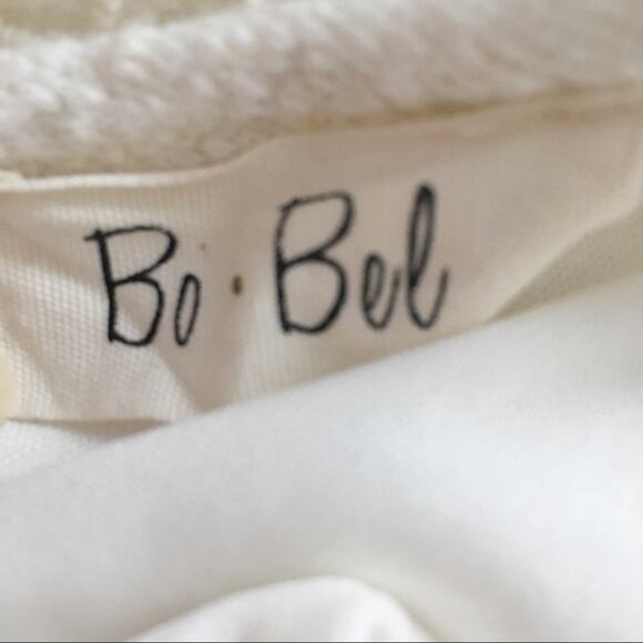 BoBel Ivory Longsleeve Embroidered/Crochet Design Dress Size Medium - Picture 6 of 8